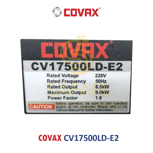 موتور برق بنزینی 9 کیلووات 20 اسب کواکس مدل COVAX CV17500LD E2
