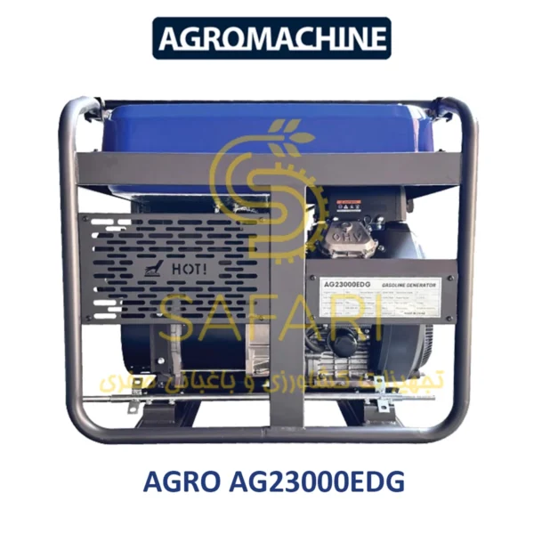 موتور برق بنزینی دو سیلندر تک فاز/سه فاز 19 کیلووات اگرو مدل AGRO AG23000EDG