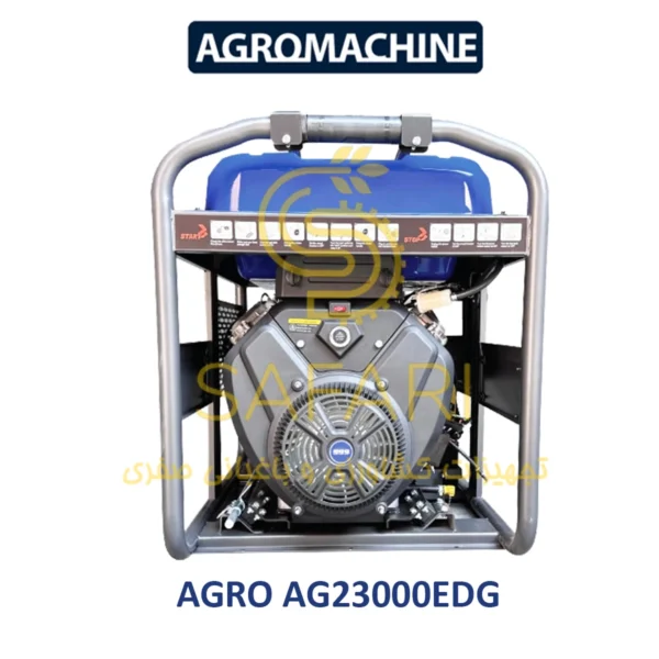 موتور برق بنزینی دو سیلندر تک فاز/سه فاز 19 کیلووات اگرو مدل AGRO AG23000EDG